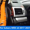 For Subaru WRX Sti 2017 2018    Matte Front Air Condition AC Vent Outlet Cover Molding Trim Interior Accessories