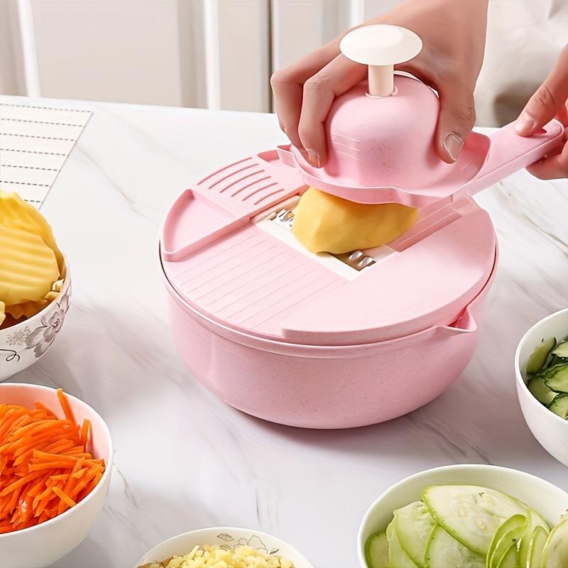 7 In 1 Multi-Functional Vegetable Chopper Carrots Potatoes Manually Cut Shred Slicer Radish Grater Kitchen Tools Vegetable Cutter