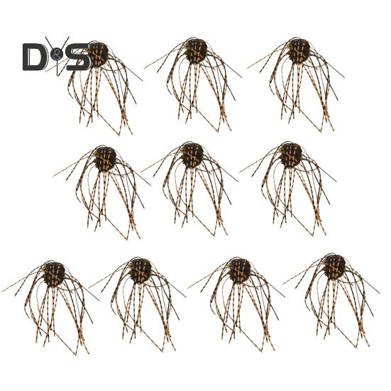 10 Pz 1.4CM/4G Esche Morbide a Dadi con Gonnellino Affondamento Lento Colorate PVC Artificiali Esche a Dadi Accessori per Pesca Acqua Dolce Acqua Salata Spigola Pesce Gatto