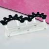 Acrylic Black White Hold Tweezers Lash Tools Eyelash Holder For Eyelash Extension Lash Tile Eyelash Shape Tweezers