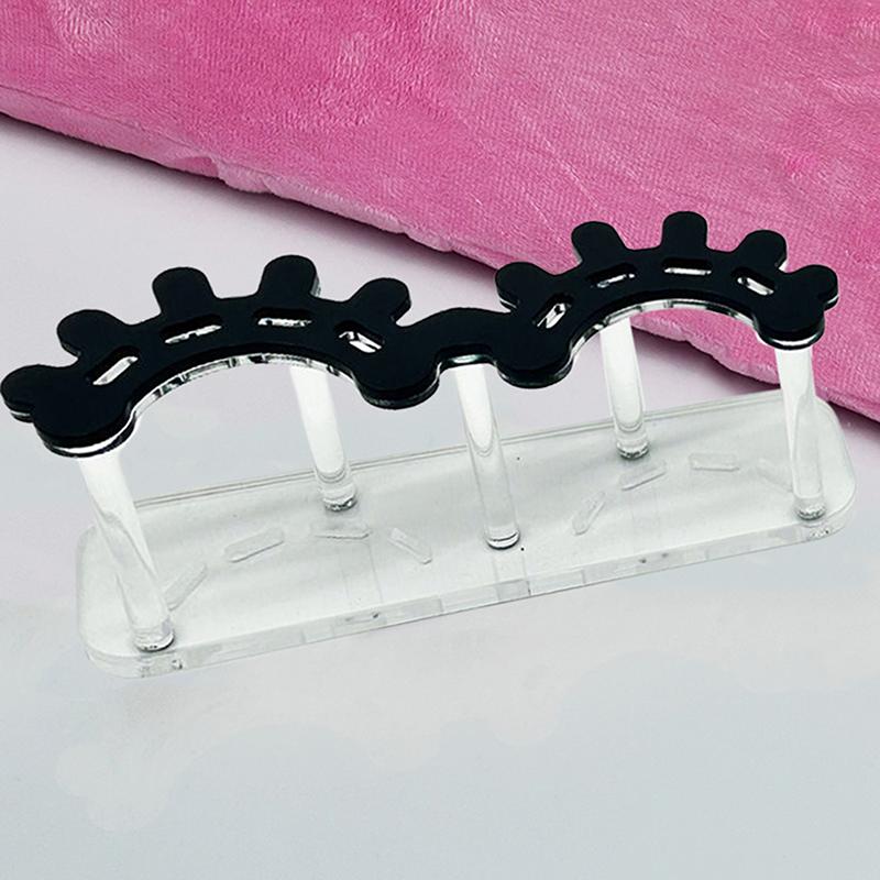 Acrylic Black White Hold Tweezers Lash Tools Eyelash Holder For Eyelash Extension Lash Tile Eyelash Shape Tweezers