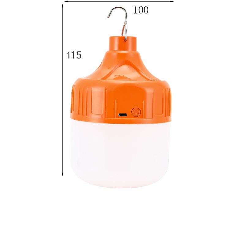 Outdoor USB Rechargeable LED Light Bulb Hook Up Camping Fishing Portable Lantern Night Lights Outdoor Emergency Lamp Bulb