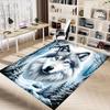 1PC Wolf Snowy Forest Extra Large Non-Slip Floor carpet, Office, family, bedroom, Studio - Large Area RugJ0323