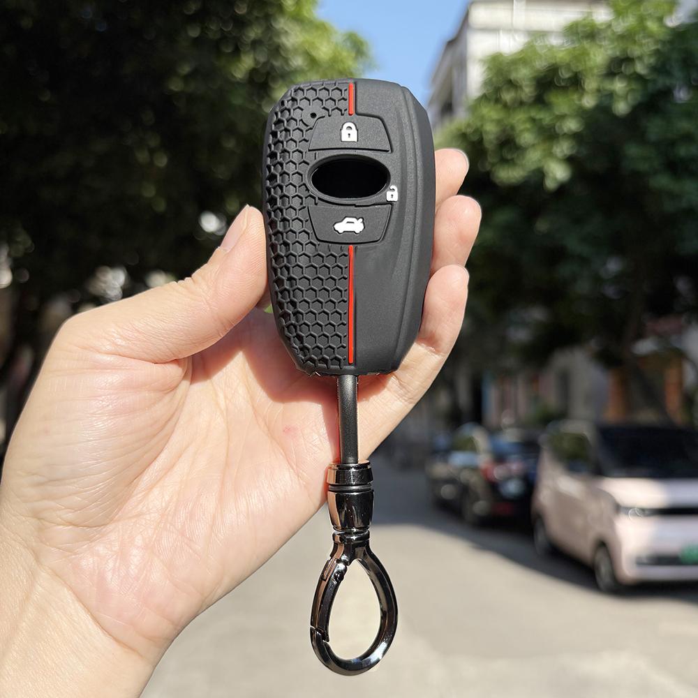 Weiche Schlüsseltasche Für Subaru Forester Sk9 Forester Xv Brz Sv Legacy 3/4 Tasten Halter Schlüsselanhänger Zubehör Auto Schlüsselkappen