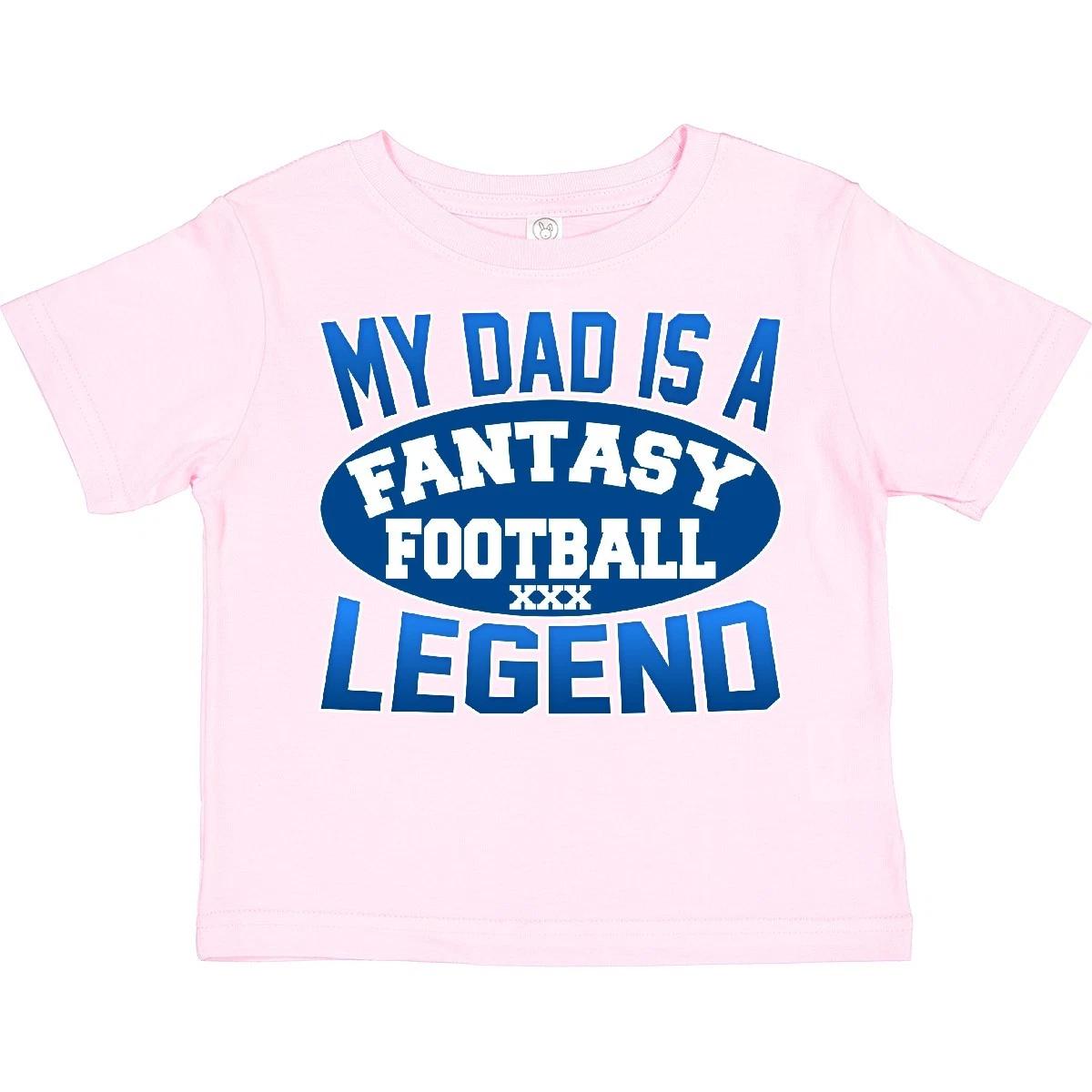 Inktastic My Dad Is A Fantasy Football Legend Toddler T-Shirt Funny Humor Child 100