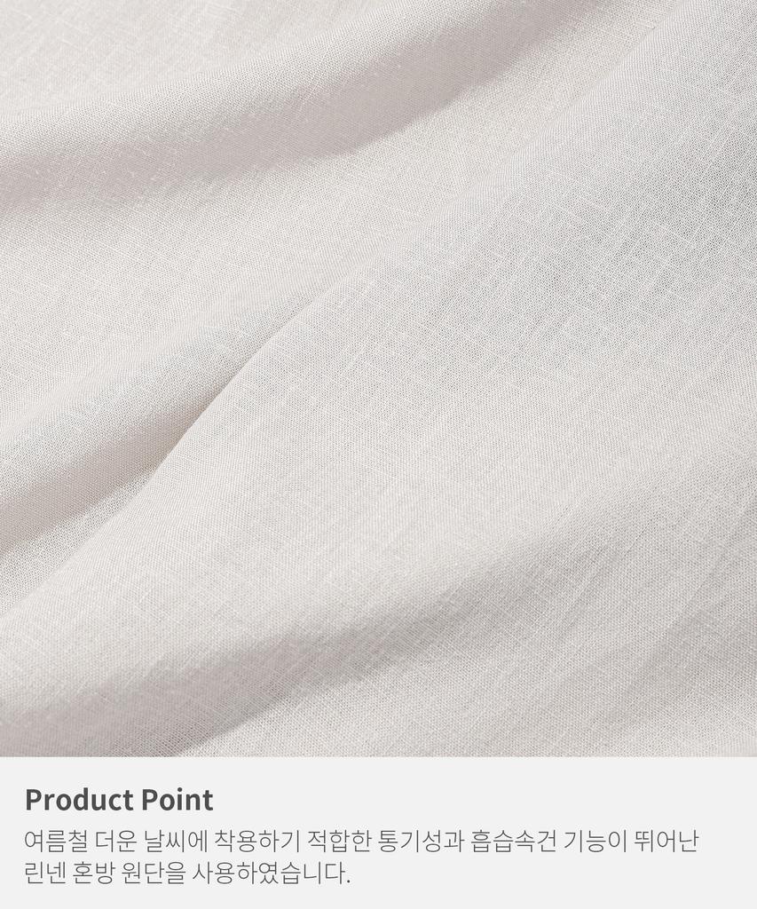 KIIMUIR (Women) Summer Semi-Wide Linen Pants_Light Gray