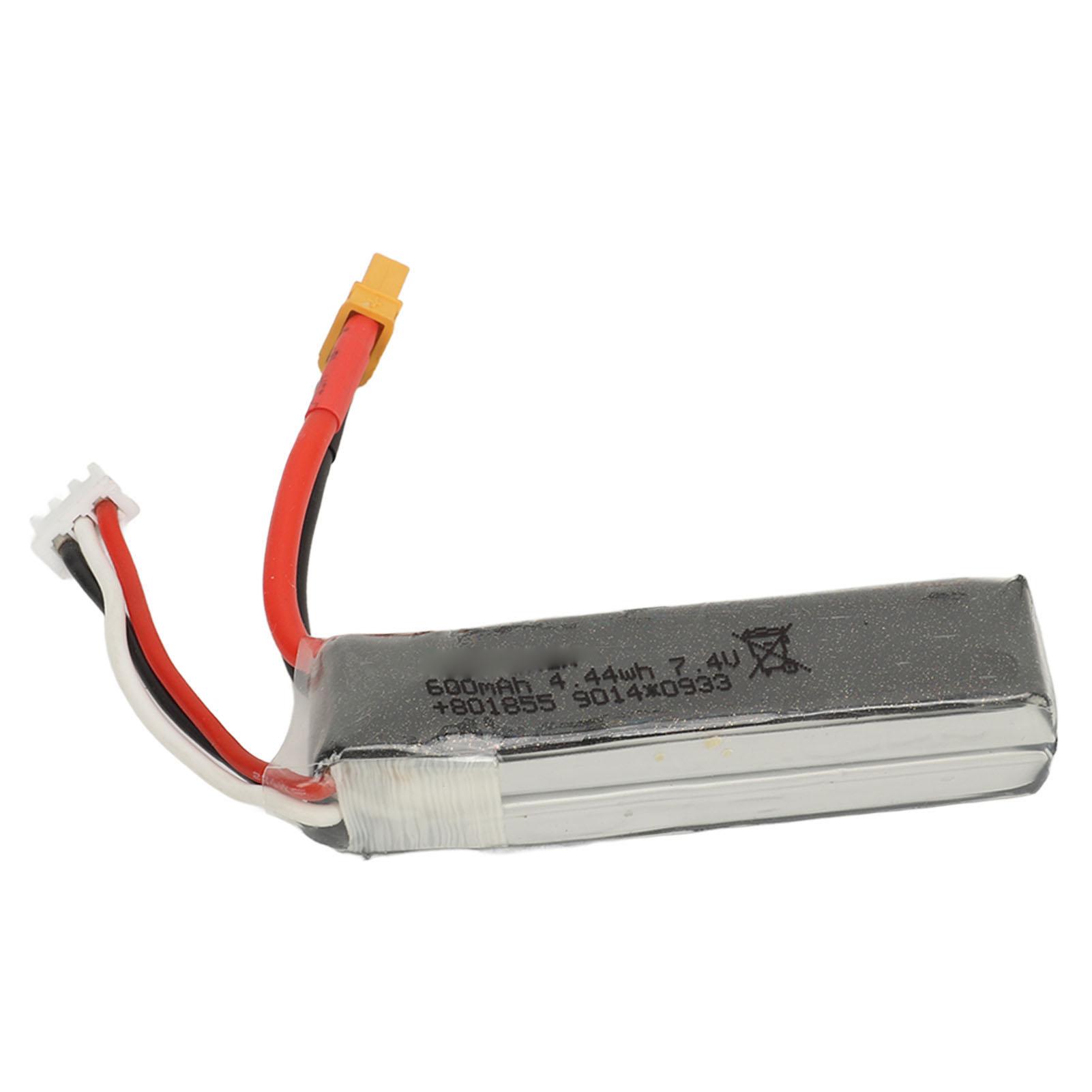 

7.4V Lithium Battery Lightweight Portable Stable Multi Protection Battery for WLtoys XK K130 600mAh