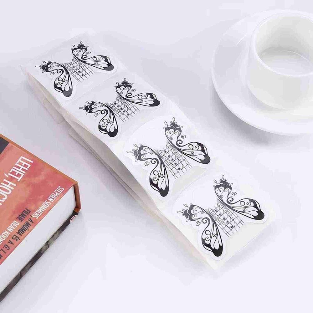 100pcs Self Adhesive Structure Self Adhesive Nail Guide Tips  Home DIY Nail Design Practice