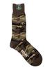 Beams Plus Melange Camouflage Size 38430019479 Men's Socks, Olive, 0,