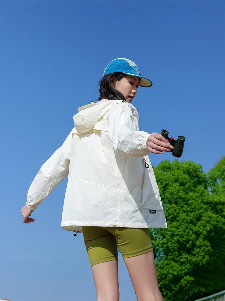 Women's Lightweight UV Protection Hooded Jacket - Quick Dry, Breathable, Ice Silk Summer Sun Shield
