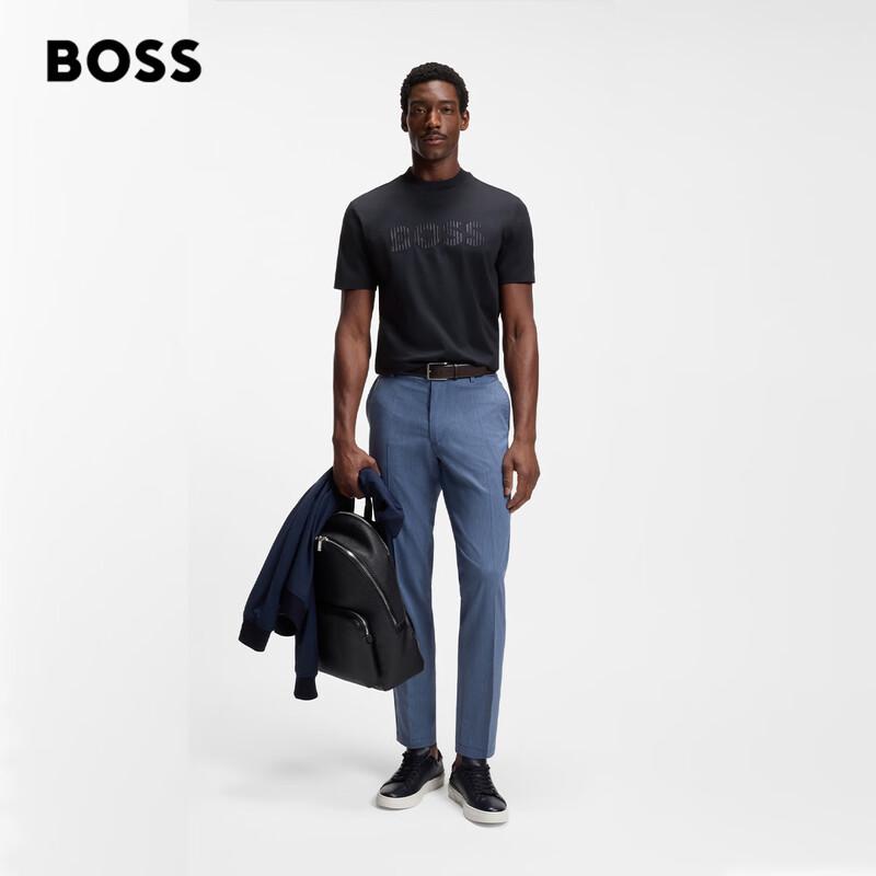 BOSS Men's Striped Art Cotton T-Shirt