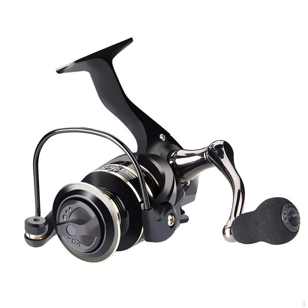Fishing Reel 5.2:1 Gear Ratio High Speed Powerful Lightweight, with Interchangeable, for Freshwater