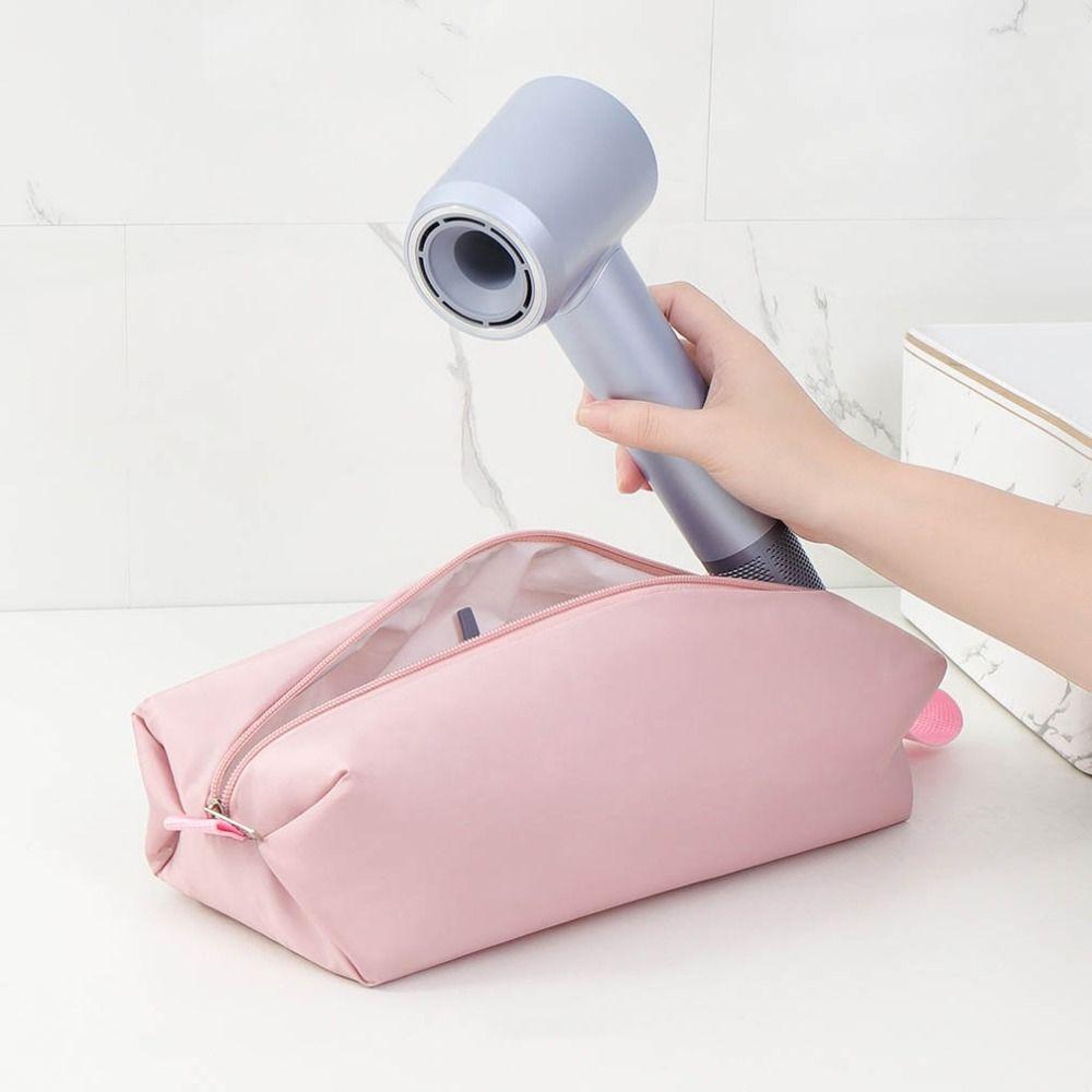 Portable Waterproof Storage Bag Large Capacity Solid Color Travel Carrying Case Lightweight Hair Dryer Bag For Airwrap Styler