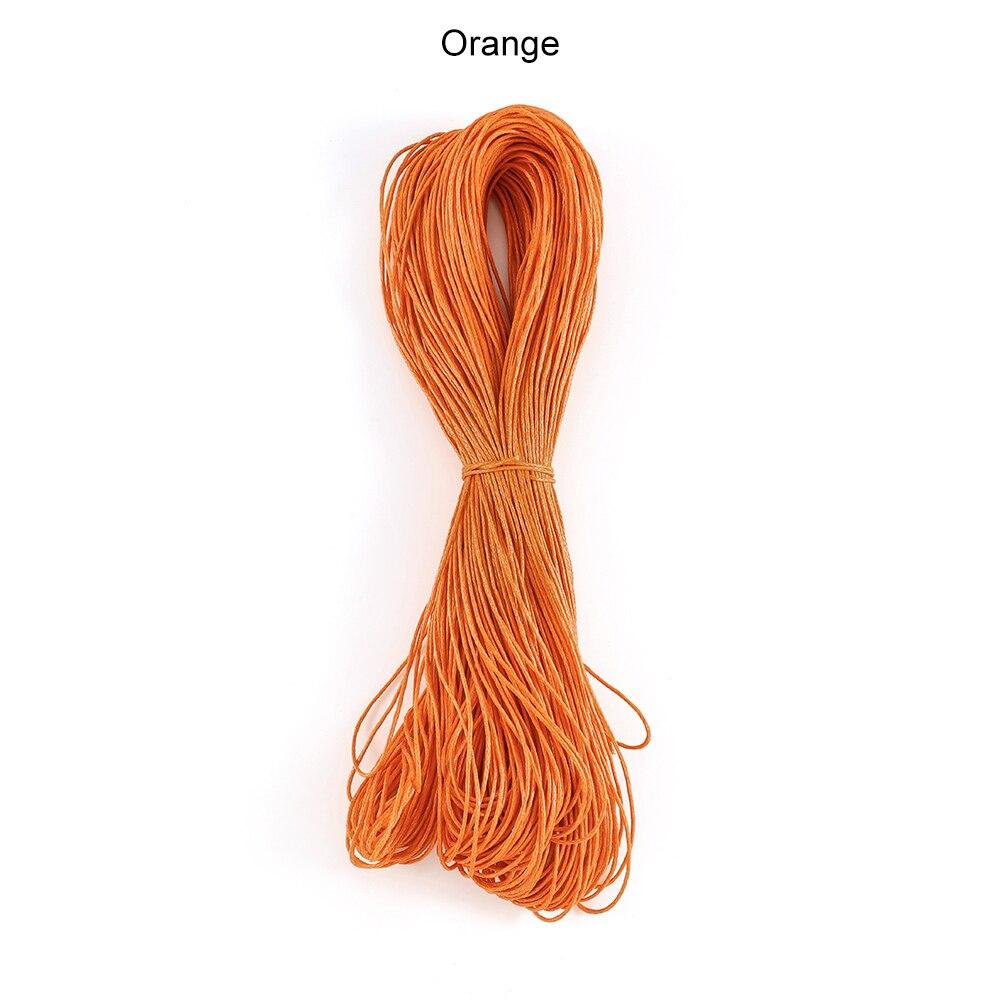65m/Lot 1mm X 65m Polyester Braided Rope Bracelets Necklaces Beaded Cord Wax Wire for DIY Jewelry Making Findings Supplies Accessories