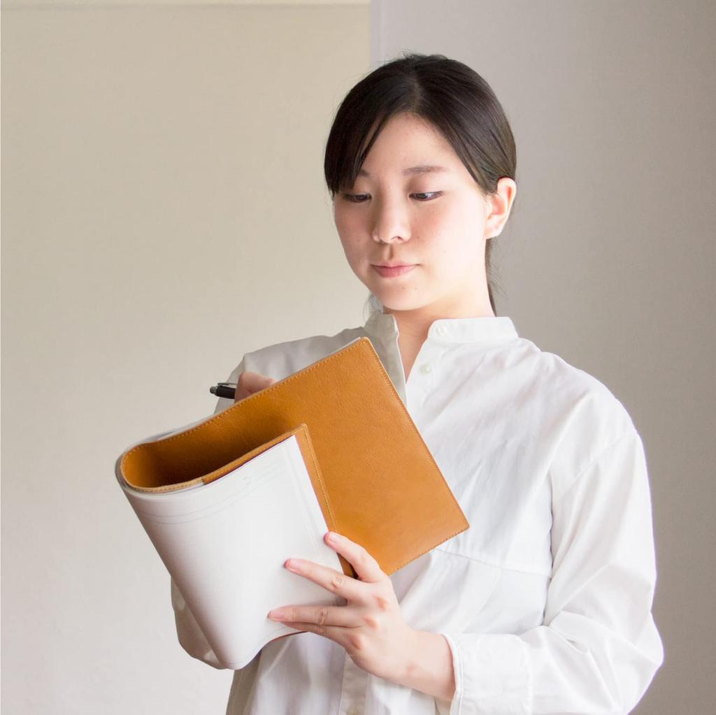 aso TOLVE Notebook Cover B5 Genuine Leather Made in Japan Navy [ ] TO-V172
