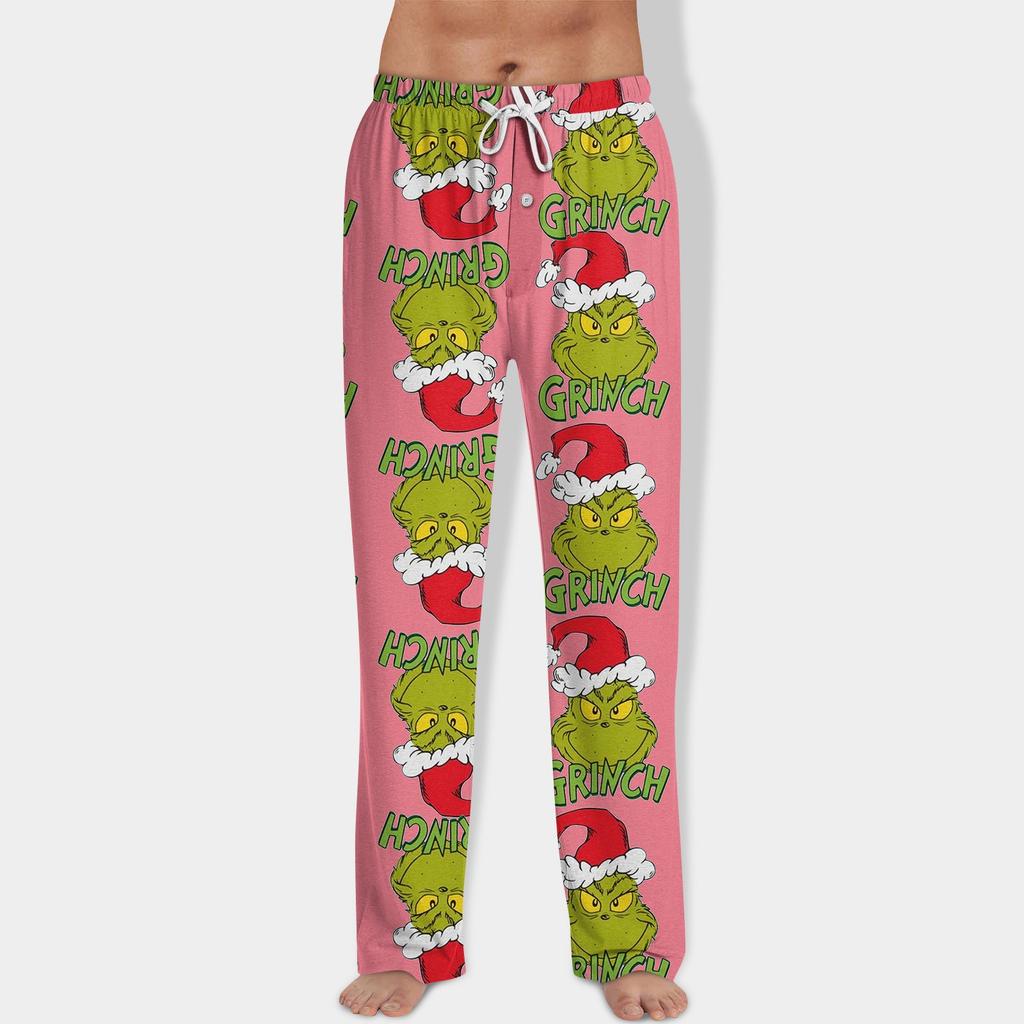 Men's Allover Printed Home Pants Sleeping Pajama Pants Long Pants Pajama Pants Yoga Pants
