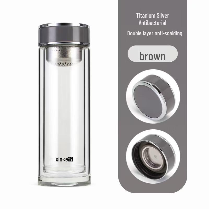 Xinke Double-Layer Glass Tea Infuser Bottle