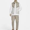Nike Patchwork Stand Collar Zippered Down Vest Sport Casual Men Vests Khaki FB8184-247