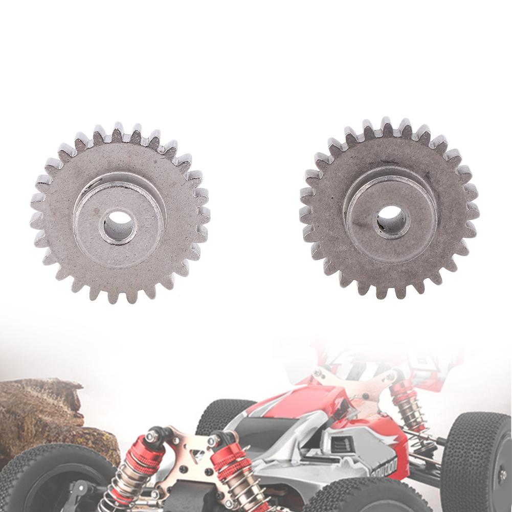 27T Motor Gear Replacement Accessory Fit for WLtoys 144001 1 14 Four Wheel Drive Alloy RC Car(White Brass )