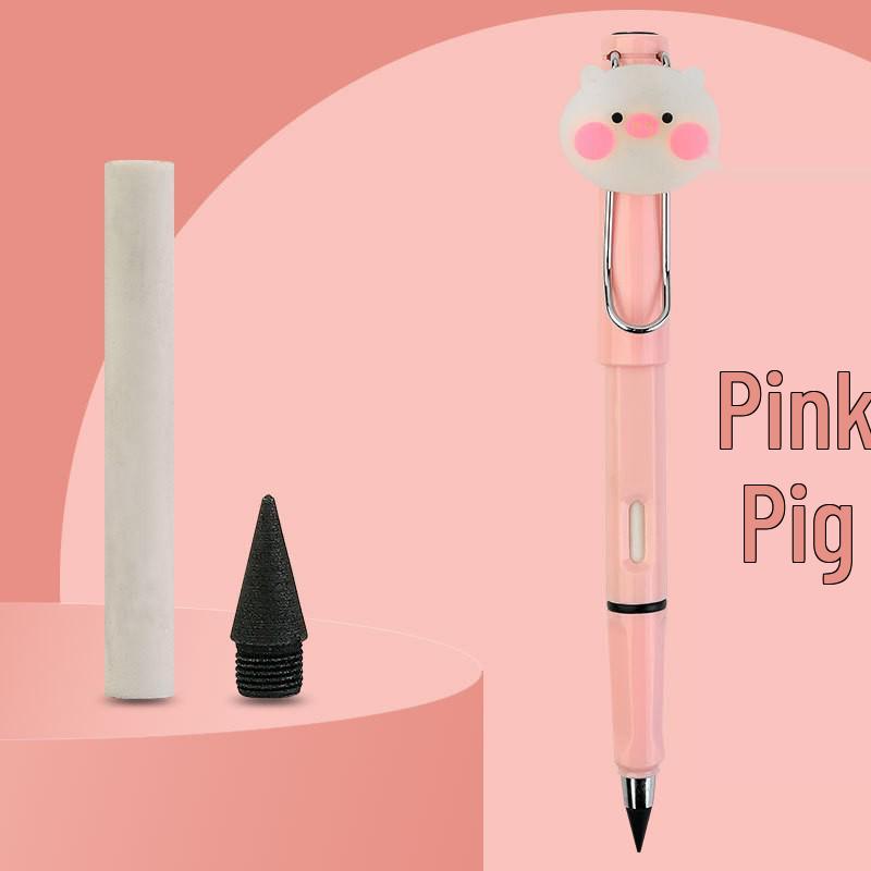 Black Tech Eternal Pencil: No Sharpening, No Ink, Break-Resistant Lead, Posture-Correcting Drawing Tool