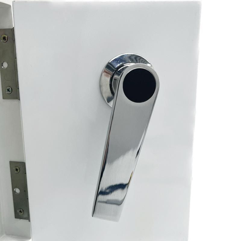 Elegant Silver Chrome Plating Sliding Barn Door Handle 3.74Inch Hole Center for Cabinets Closet Kitchen Hardware