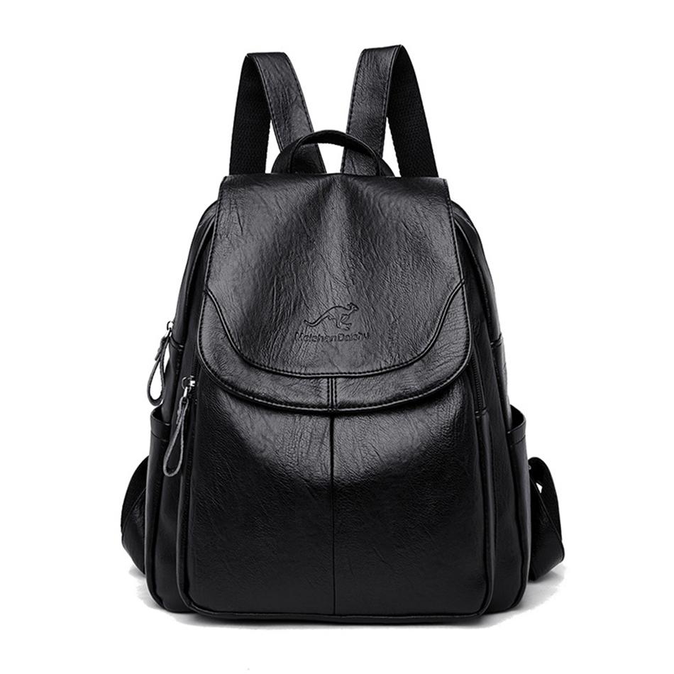 Weißer Frauenrucksack Weibliche Lederrucksäcke Damen Sac A Dos Schultaschen für Mädchen Große Kapazität Reiserucksack Rucksäcke