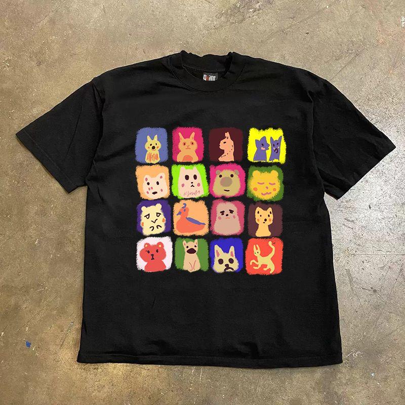 

Make Money for Charity 260G Heavy Weight Pure Cotton! Xiaole Couple Women s Loose Short-Sleeved T-shirt Men Black L [260g Heavy weight pure cotton]]