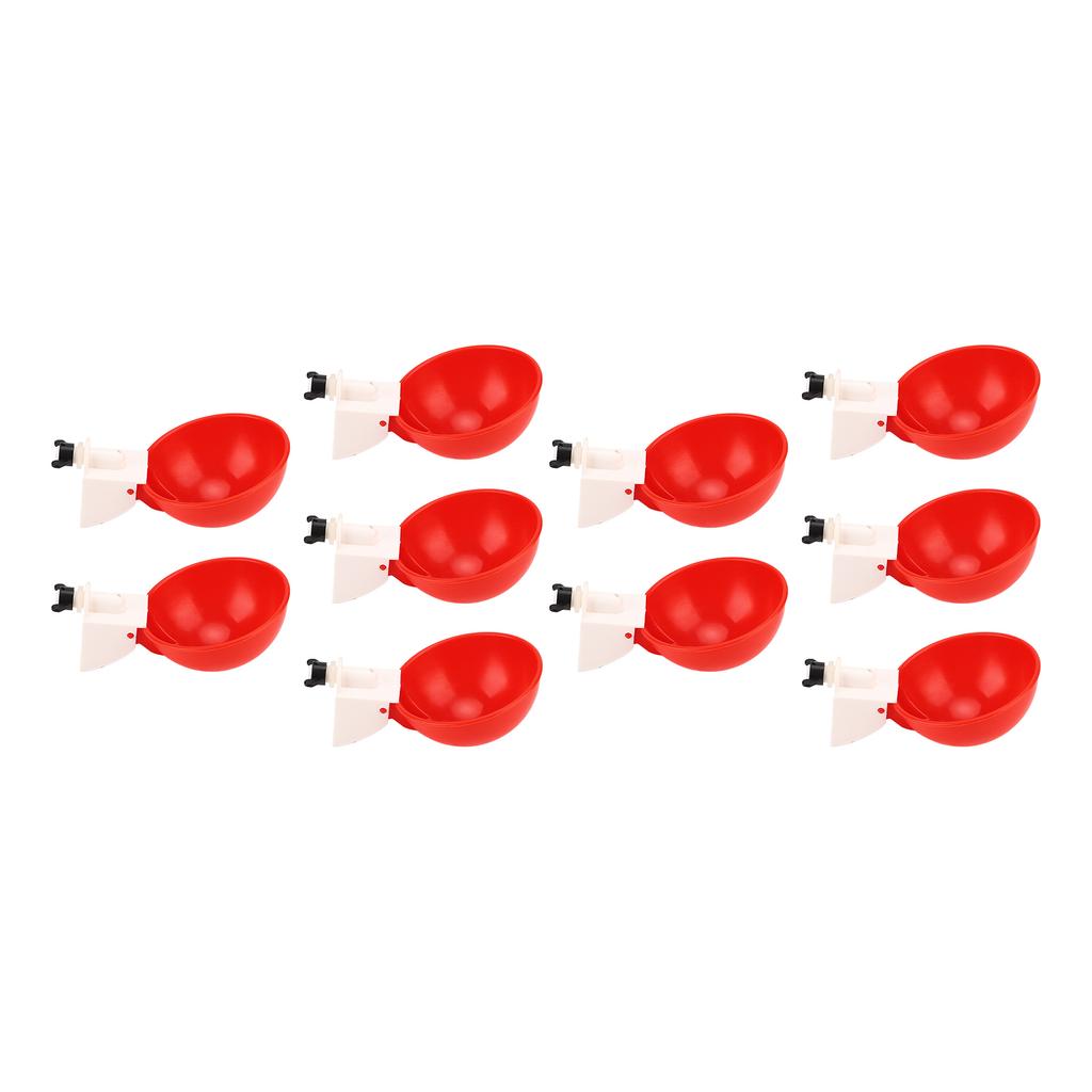 10Pcs Automatic Chicken Water Cups Safe Large Capacity Easy To Install Drinking Bowl for Poultry