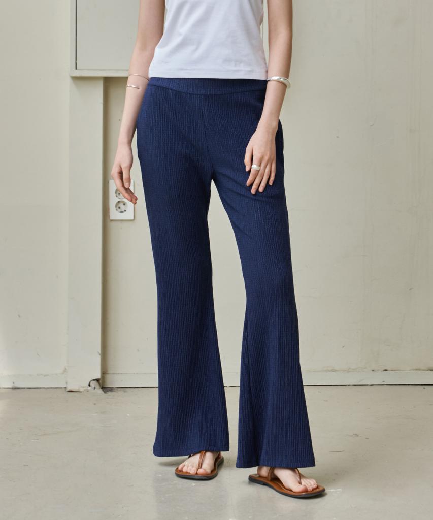 WEARIS Summer Bootcut Pants_Navy