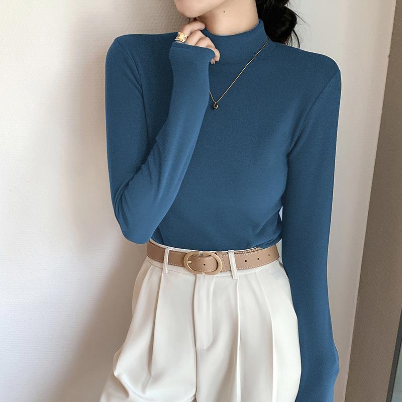 

Женская рубашка из микро-велюра De Velvet с высоким воротом, внутренняя часть на осень и зиму, утепленная и утепленная, средняя часть из де-велюра с утеплителем 3XL