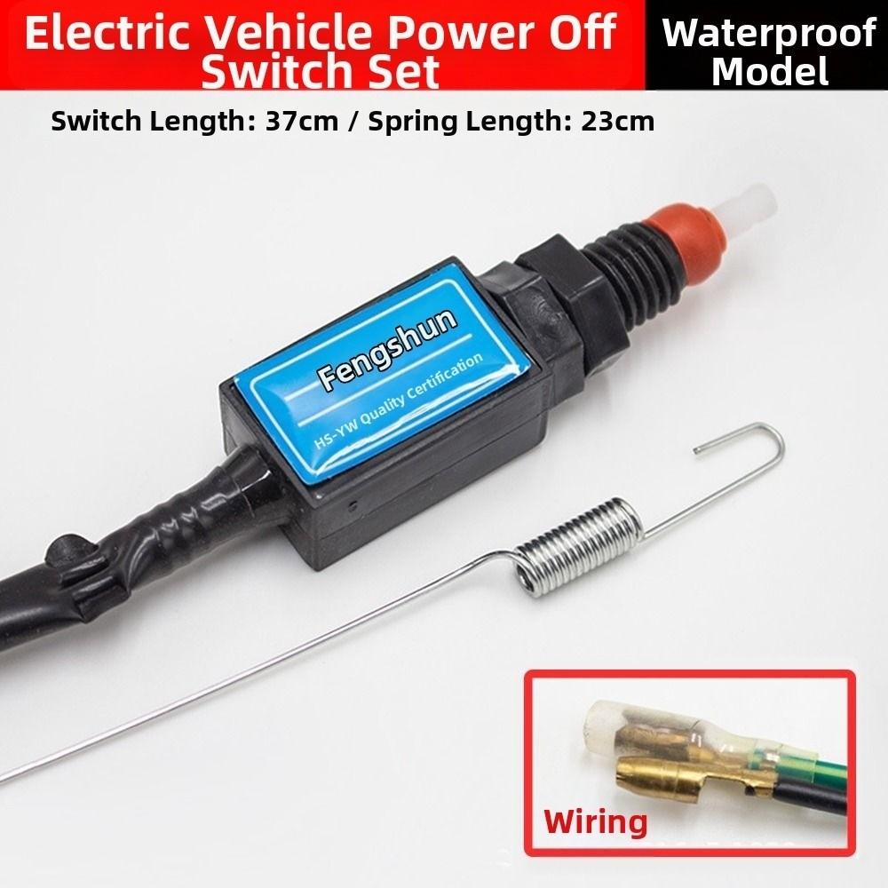 Universal Electric Bike Brake Power-off Switch Foot Brake with Broken Wires  for Electric Tricycle