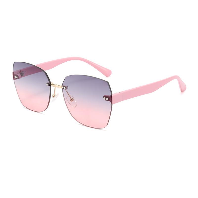 

Frameless Sunglasses Women Fashion Eyewear UV Protection Lightweight Durable Comfortable Fit Stylish Design for Outdoor Activities One Size