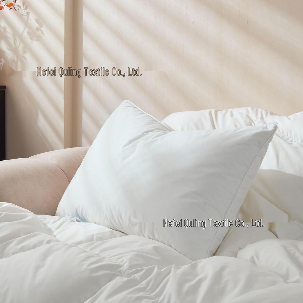 Luxury Antibacterial Goose & Duck Down Pillow: Double/Triple Layer for Five-Star Comfort