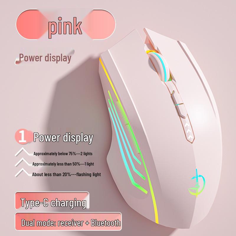 Rechargeable Silent Wireless Bluetooth Gaming Mouse for Desktop and Laptop (Men & Women)