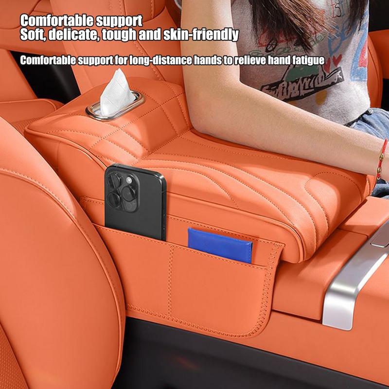 Center Console Cover Auto Armrest Protector Pad Center Console Cushion Multifunctional Auto Arm Rest Pad for Most Vehicles
