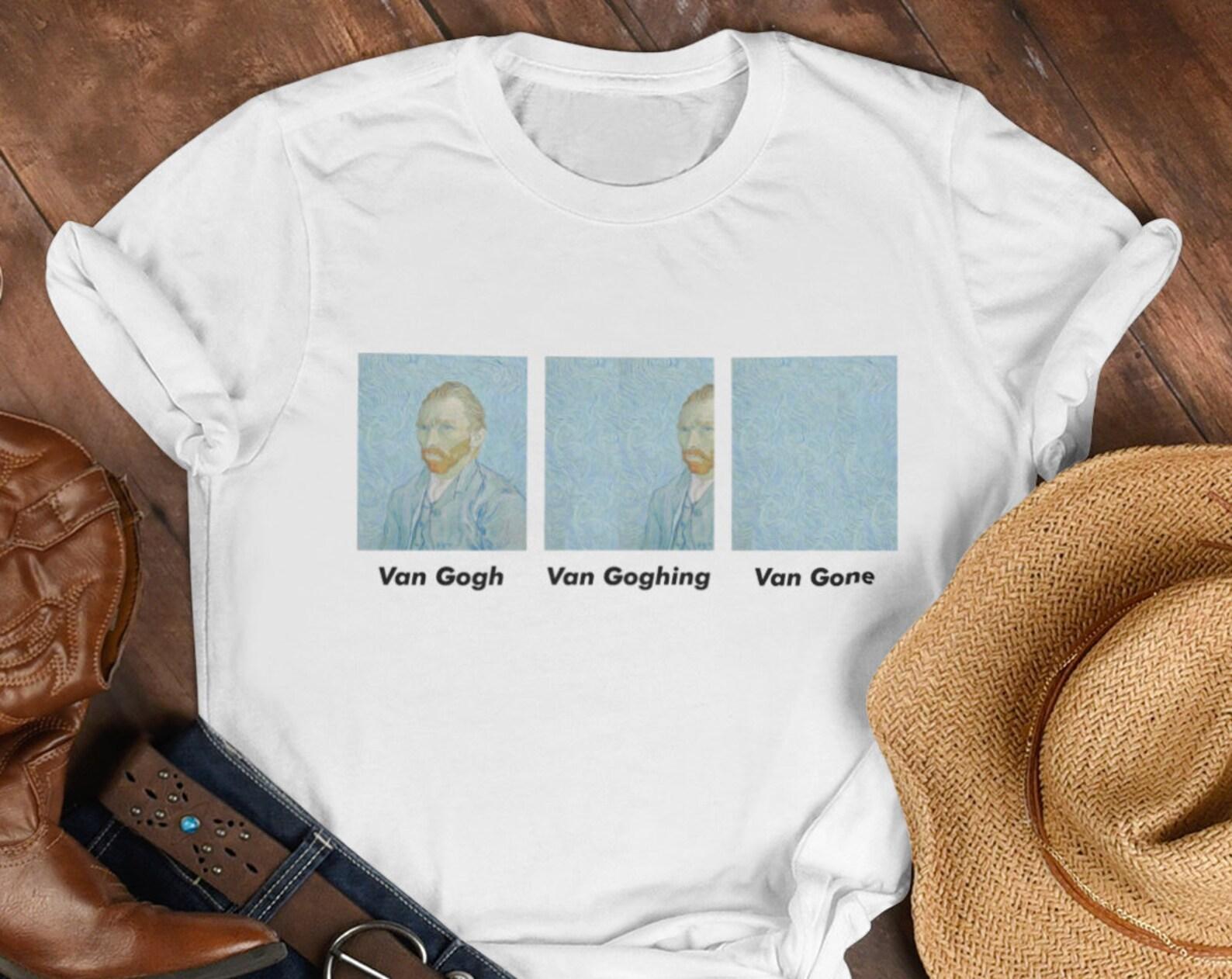 Funny Van Gogh Gohing Gone Art T-Shirt - Unisex L