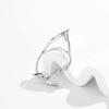 European and American Jewelry Novelty Single Metal Three-dimensional Earring Female Hollow Cat Ear Outline Elf Ear Clip