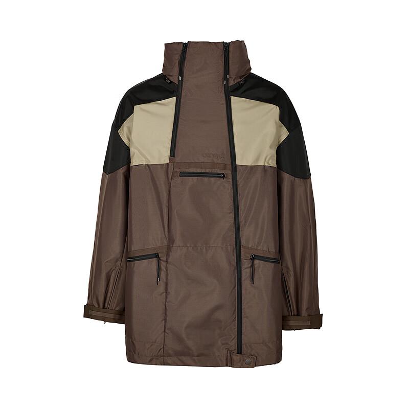 Men's H-Shape Hooded Short Windbreaker Jacket