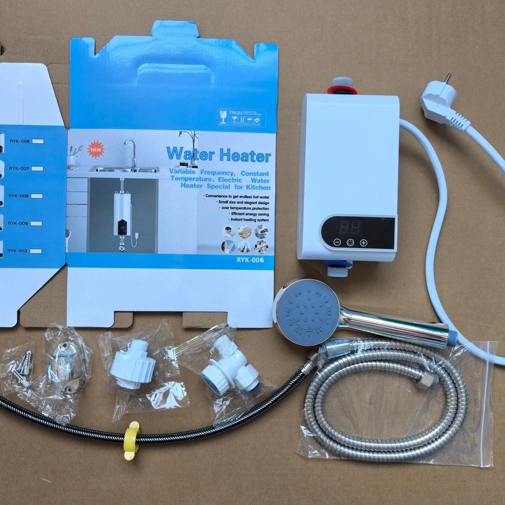 Digital Display Instant Electric Water Heater Small Household Bathroom Hot Water Shower Set Small Kitchen Water Heater