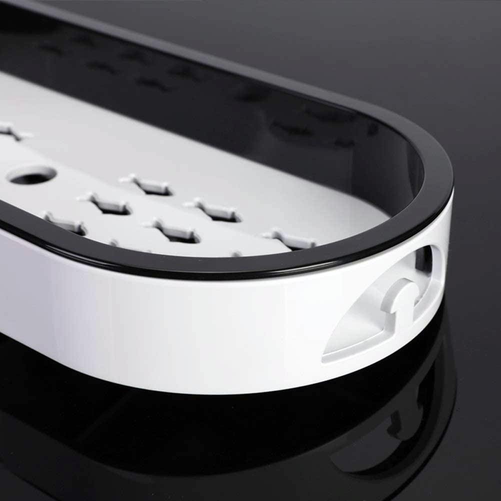 VIRGO hanging shelf in black and white for the shower