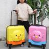 Kids Luggage 360 Degree Rotation Unisex Trolley Case Toddler Suitcase with Compartment Bag for Travel