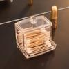 Acrylic Cotton Swabs Storage Holder Box Portable Transparent Makeup Cotton Pad