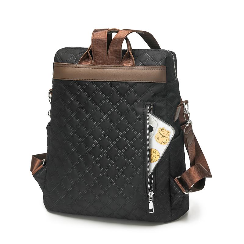 Quilted Women's Large Capacity Outdoor Backpack