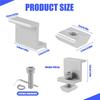 A84X-Solar Panel Mounting Brackets,16Pcs Aluminum Solar Panel End Clamp 30-45Mm Adjustable H, Solar Panel Mount