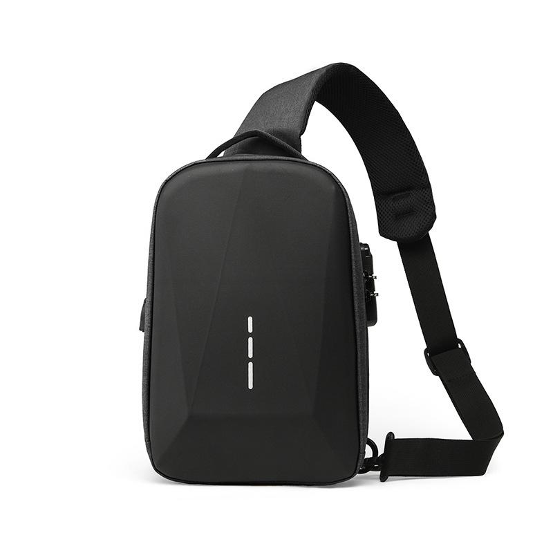 Men s Large Capacity Anti-Theft Sling Bag: Cross-Body Chest and Shoulder Bag