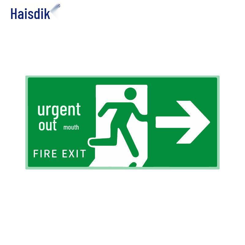 HSDIC HK-81 Self-Luminous Emergency Exit Sign 37x18cm