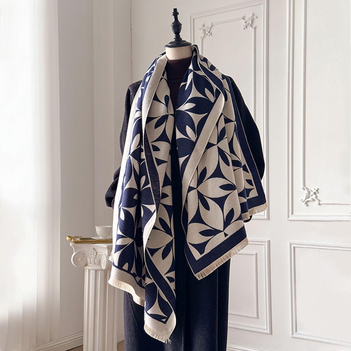 

Winter Warm Luxury Cashmere Pashmina Scarf For Women Thick Shawl Wrap Neckerchief Fashion Bufanda Echarpe Poncho Blanket