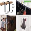 2025 Trend 12Pcs Organizer Hook Over The Door Hooks With Soft Rubber Pads- Rustproof Door Hangers