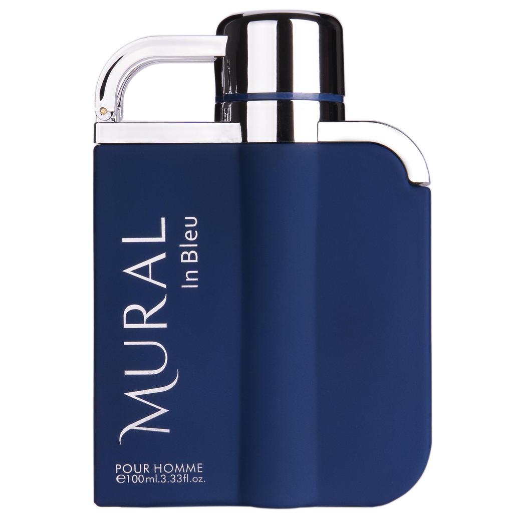 Mural in Blue Mural Toilet water