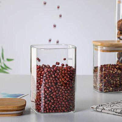 Zhishi Square Glass Storage Jar
